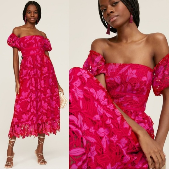 Monique Lhuillier Dresses & Skirts - ML Monique Lhuillier Off the Shoulder Dress Size 4